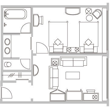 スイート間取り図